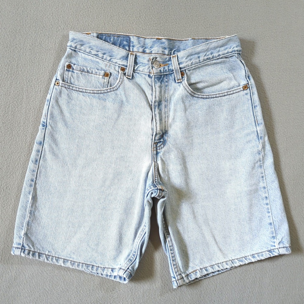 Levi's 550 Denim Shorts Mens 31 (30) Light Wash Blue Relaxed Fit Vintage Y2K 02
